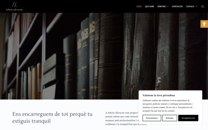 Ekraanipilt saidist arboixadvocats.net