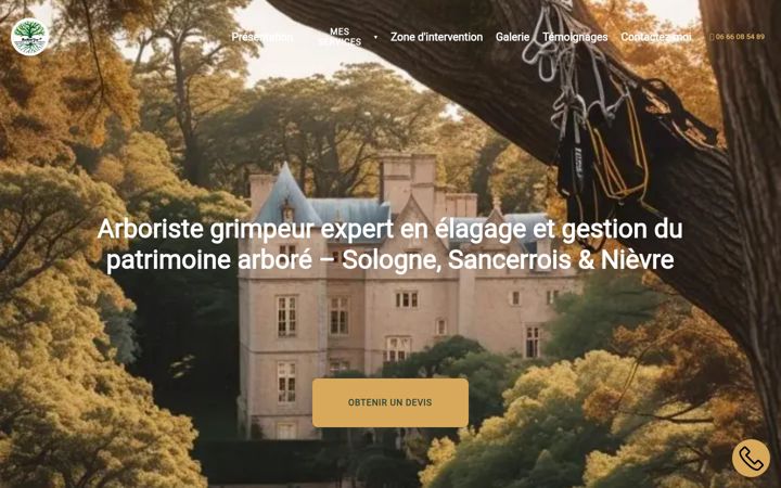 Screenshot of arboju.fr