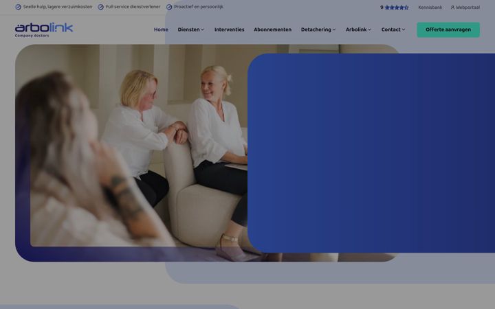 Screenshot of arbolink.nl