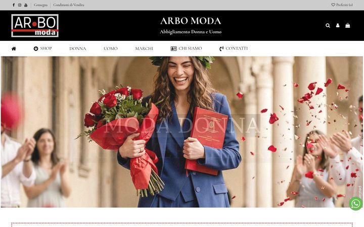 Screenshot of arbomodashopping.com