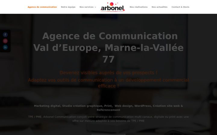 Screenshot of arbonelcommunication.fr