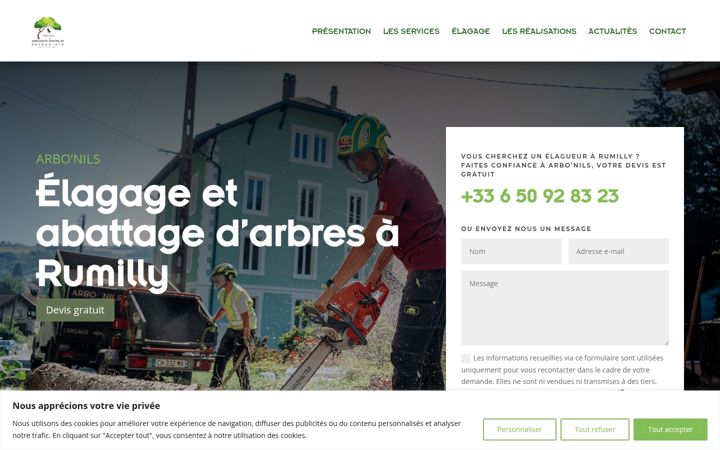 Screenshot of arbonils.com