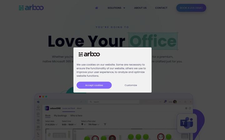 Screenshot of arboo.io