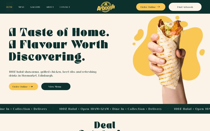 Screenshot of arboosh.uk