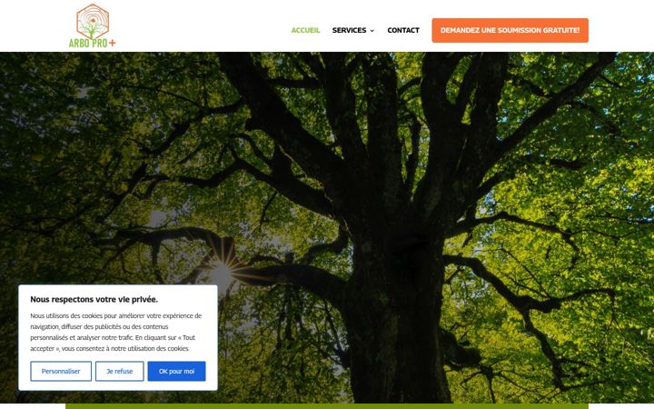 Screenshot of arboproplus.com