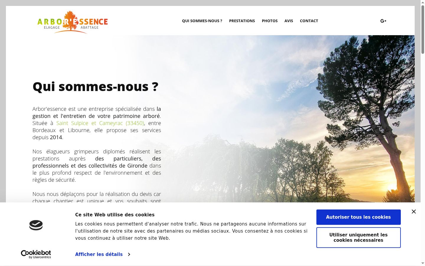 Screenshot tal-banner tal-kunsens muri qabel kwalunkwe interazzjoni