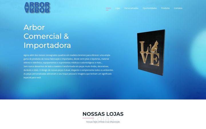 Screenshot of arborarte.com.br