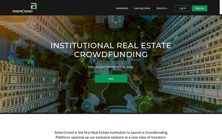 Screenshot of arborcrowd.com
