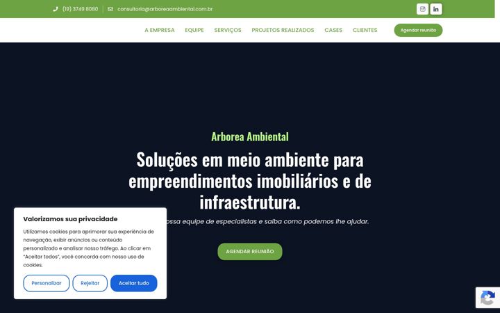 Screenshot ta' arboreaambiental.com.br