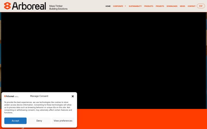 Skærmbillede af arboreal.com
