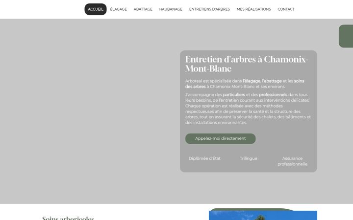 Screenshot of arboreality.fr