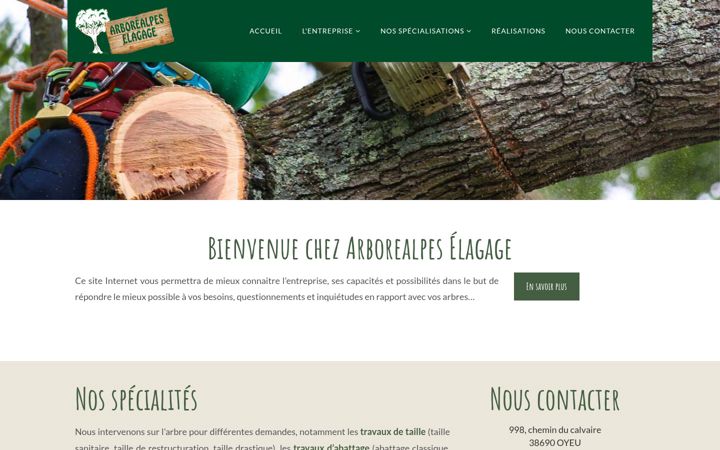 Screenshot of arborealpes.fr