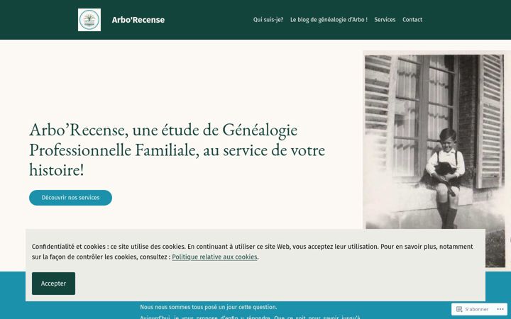 Screenshot ta' arborecense.fr