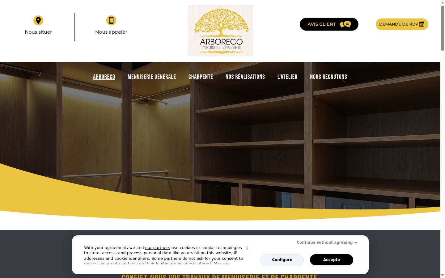 Screenshot tal-banner tal-kunsens muri qabel kwalunkwe interazzjoni