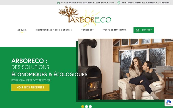 Screenshot of arboreco.fr