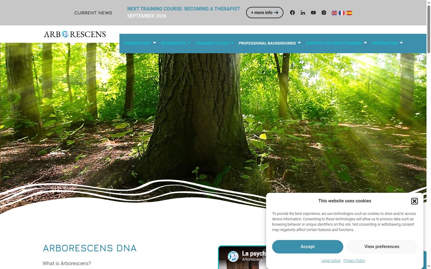 Screenshot tal-banner tal-kunsens muri qabel kwalunkwe interazzjoni