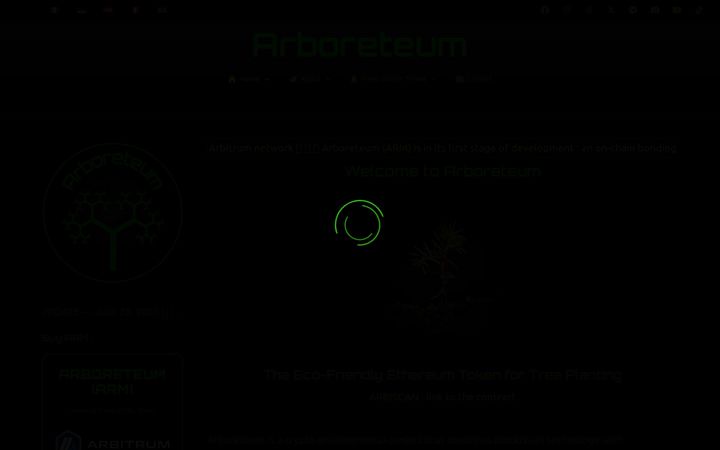 Screenshot of arboreteum.com