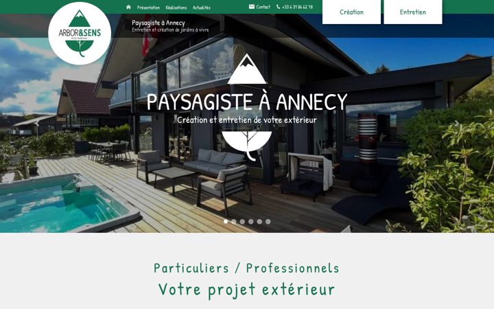 Screenshot ta' arboretsens-paysage.fr