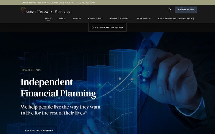 Ekrānuzņēmums no arborfinancialservices.com