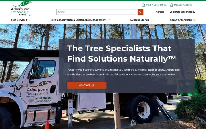 Screenshot of arborguard.com