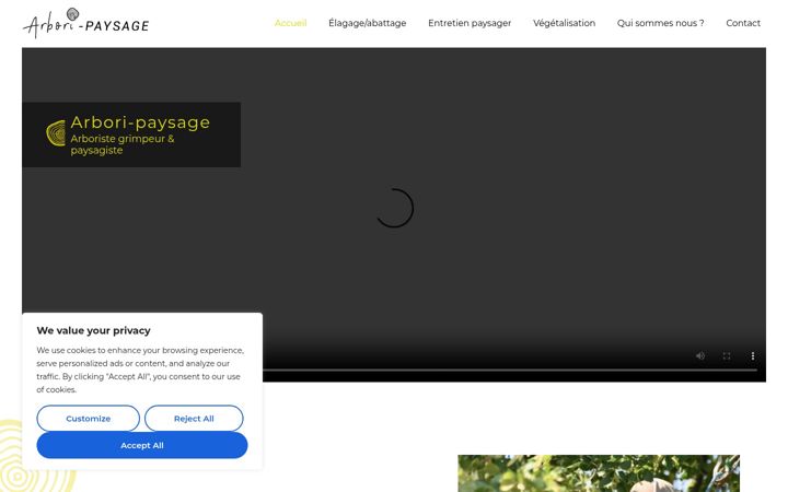 Screenshot of arbori-paysage.fr