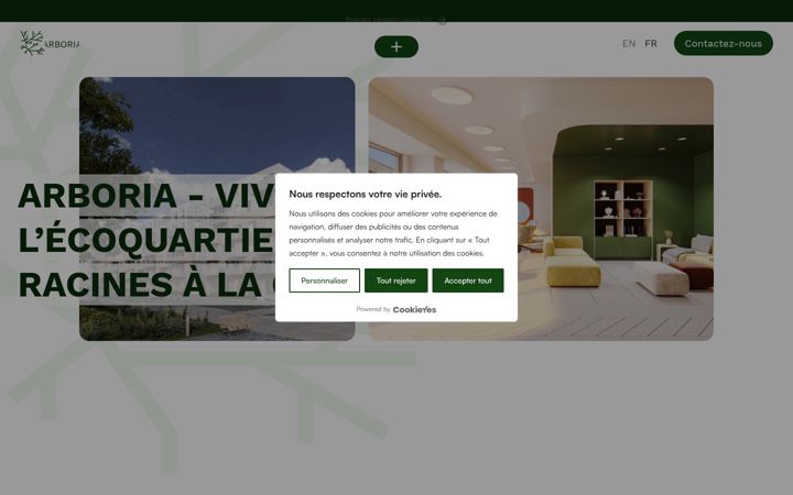 Screenshot of arboria-apt.ca