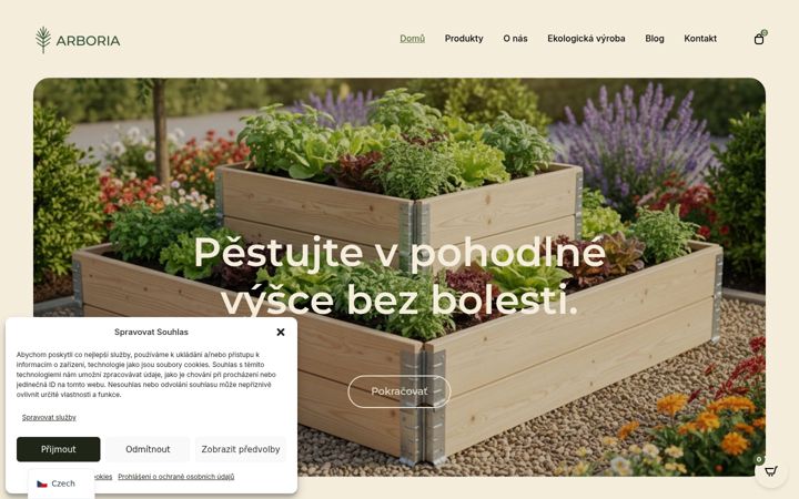 Screenshot of arboria.eco
