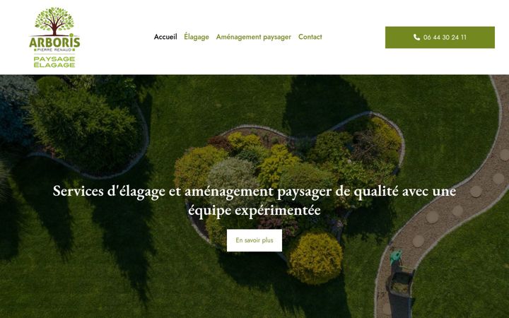 Screenshot of arboris-paysage.fr