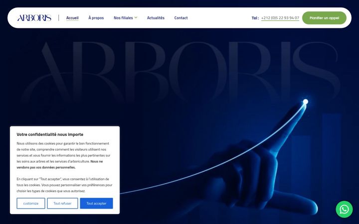 Screenshot of arborismanagement.com