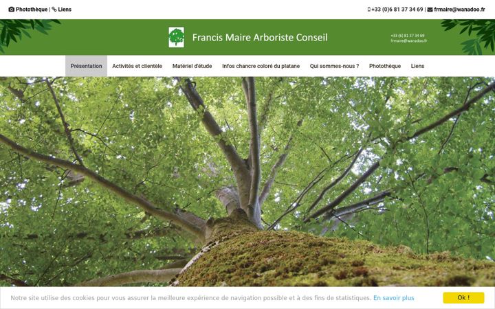 Screenshot of arboriste-conseil.com