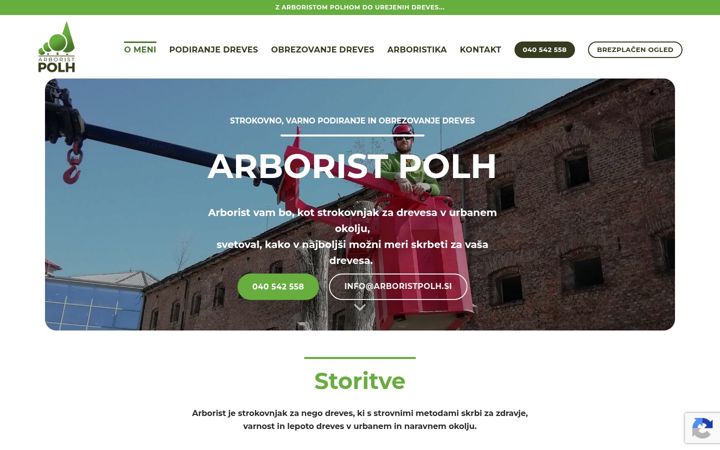 Screenshot of arboristpolh.si
