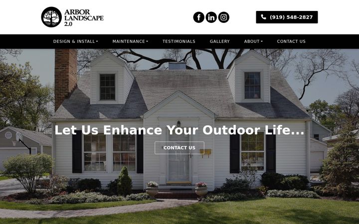 Screenshot von arborlandscape.com