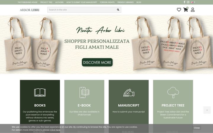 Screenshot of arborlibri.com
