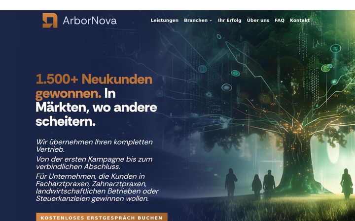 Screenshot of arbornova.de