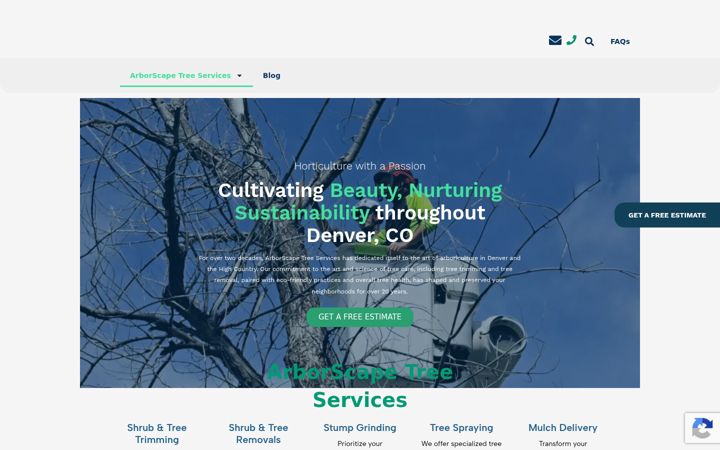 Screenshot von arborscapeservices.com
