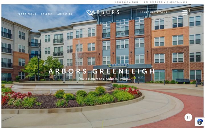 Screenshot of arborsgreenleigh.com