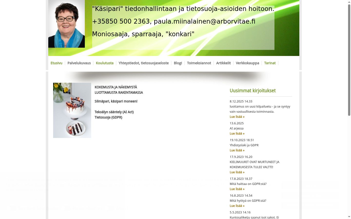 Zrzut ekranu banera zgody wyświetlanego przed jakąkolwiek interakcją