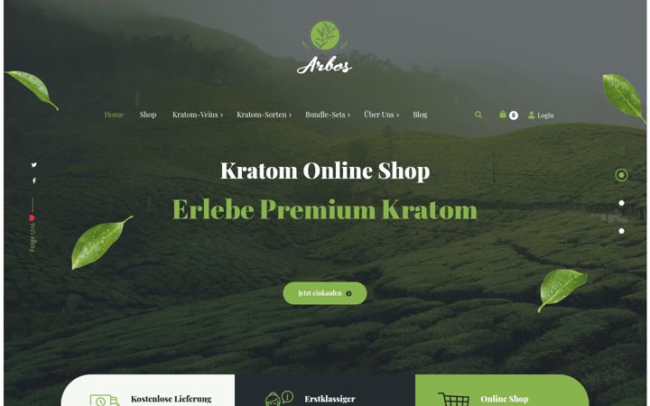Screenshot of arbos-germany.de