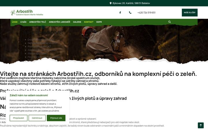 Ekrano kopija arbostrih.cz