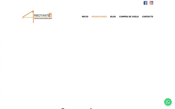Screenshot of arbotante21.es