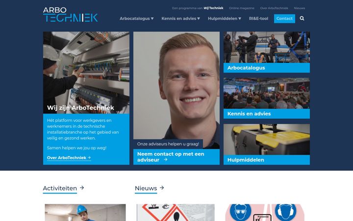 Screenshot of arbotechniek.nl