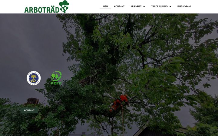 Ekrano kopija arbotrad.se