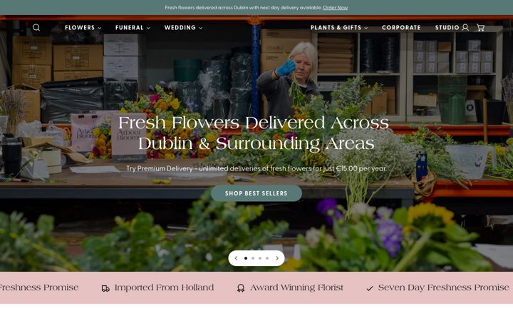 Screenshot of arbourblooms.ie