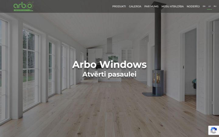 Ekrano kopija arbowindows.lv