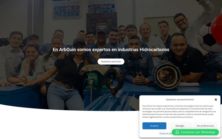 Screenshot of arbquin.com