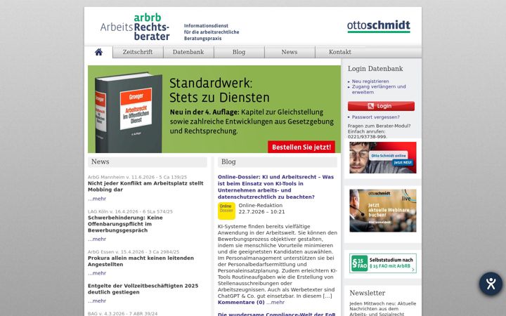 Screenshot of arbrb.de