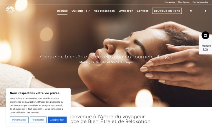 Screenshot of arbre-du-voyageur.com