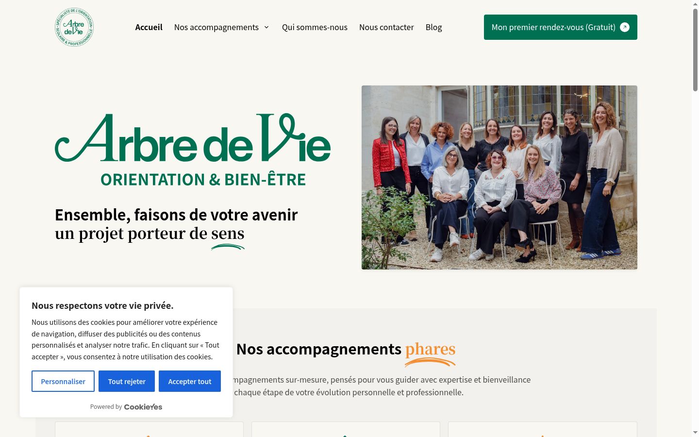 Screenshot tal-banner tal-kunsens muri qabel kwalunkwe interazzjoni
