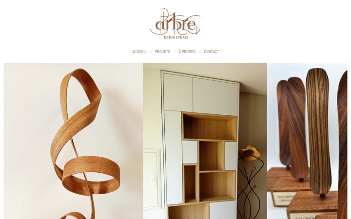 Screenshot of arbreebenisterie.fr