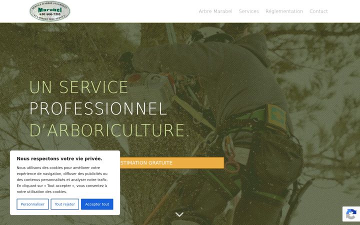Screenshot of arbremarabel.com